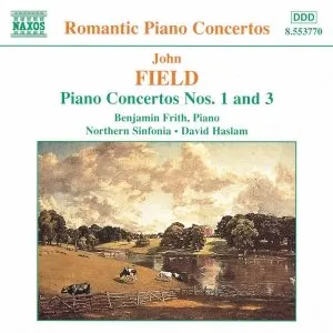 Pochette de Piano Concertos nos. 1 & 3 de Benjamin Frith - Royal Northern Sinfonia - John Field
