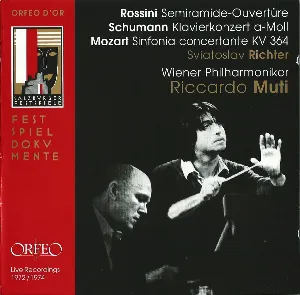 Pochette Rossini: Semiramide-Ouvertüre / Schumann: Klavierkonzert a-Moll / Mozart: Sinfonia concertante KV 364