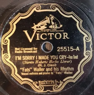 Pochette de I'm Sorry I Made You Cry / Havin' a Ball de Fats Waller and His Rhythm