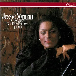 Pochette de Jessye Norman Live de Geoffrey Parsons - Jessye Norman