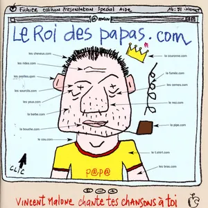 Pochette de Le Roi des papas.com de Vincent Malone