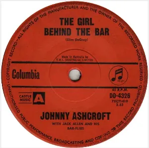 Pochette de The Girl Behind the Bar / Because My Love Is Gone de Johnny Ashcroft