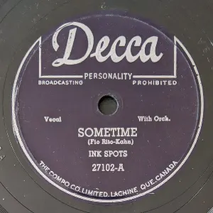 Pochette de Sometime / I Was Dancing With Someone de The Ink Spots