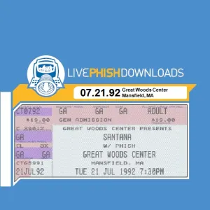 Pochette de 1992-07-21: Great Woods Center for the Performing Arts, Mansfield, MA, USA de Phish