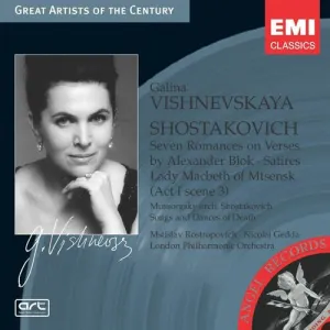 Pochette de Shostakovich & Mussorgsky de Dmitri Shostakovich - Modest Mussorgsky - Galina Vishnevskaya - Mstislav Rostropovich - London Philharmonic Orchestra