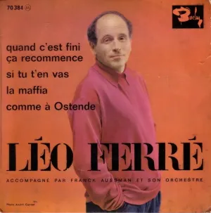 Pochette de Quand c'est fini ça recommence de Léo Ferré