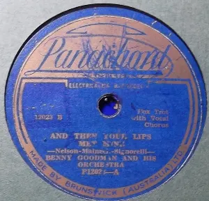 Pochette de And Then Your Lips Met Mine / The Song of the Fool de Benny Goodman and His Orchestra