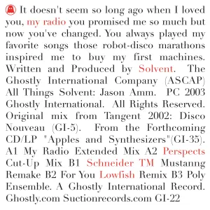 Pochette de Radio Ga Ga de Solvent