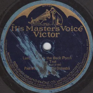 Pochette de Last Night on the Back Porch / If I Can't Have the Sweetie I Want de Paul Whiteman and His Orchestra