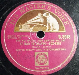 Pochette de It Had to Be You / I Can't Believe That You're in Love With Me de Artie Shaw and His Orchestra