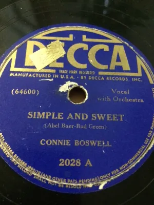 Pochette de Simple and Sweet / Heart and Soul de Connee Boswell