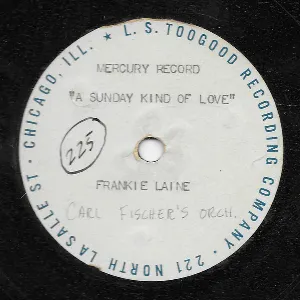 Pochette de A Sunday Kind of Love / As You Desire Me de Frankie Laine