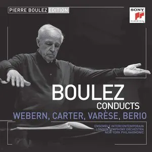 Pochette Boulez Conducts Webern, Carter, Varèse, Berio
