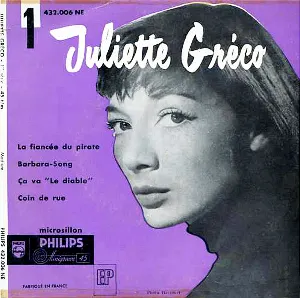Pochette de 1 – La Fiancée du pirate de Juliette Gréco