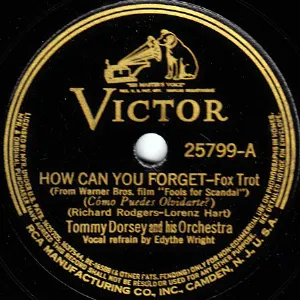 Pochette de How Can You Forget / There’s a Boy in Harlem de Tommy Dorsey and His Orchestra