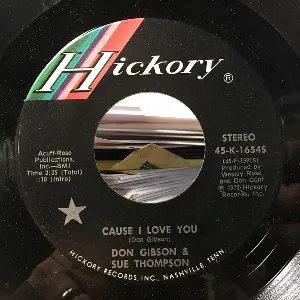 Pochette de Cause I Love You de Sue Thompson - Don Gibson