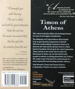 Pochette de Timon of Athens de William Shakespeare