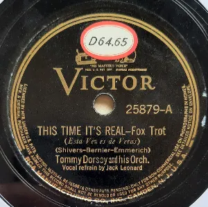 Pochette de This Time It’s Real / Mr. Jinx Stay Away From Me de Tommy Dorsey and His Orchestra