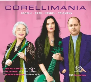 Pochette de Corellimania de Hille Perl - Michala Petri - Mahan Esfahani
