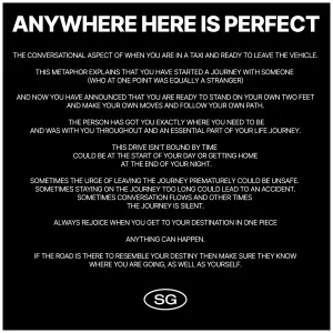 Pochette de ANYWHERE HERE IS PERFECT de Sam Gellaitry
