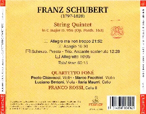 Pochette String Quintet In C Major D. 956
