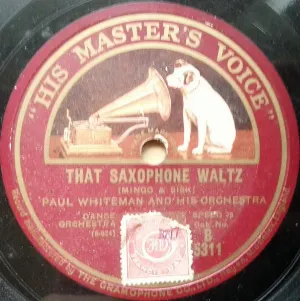 Pochette de That Saxophone Waltz / Song of the Wanderer de Paul Whiteman and His Orchestra