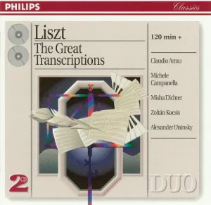 Pochette de The Great Transcriptions de Franz Liszt - Claudio Arrau - Misha Dichter - Zoltán Kocsis