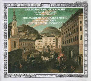 Pochette The Symphonies Vol. III: Salzburg 1772-1773