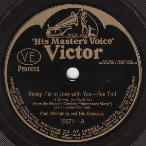 Pochette de Honey I'm in Love With You / Charleston de Paul Whiteman and His Orchestra