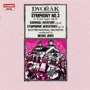 Pochette Symphony no. 3 in E-flat major, op. 10 / Carnival Overture, op. 92 / Symphonic Variations, op. 78