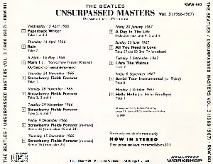 Pochette Unsurpassed Masters, Volume 3 (1966-1967)