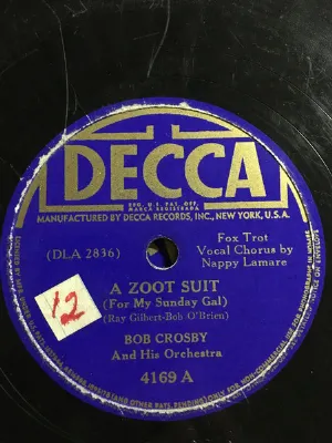 Pochette de A Zoot Suit (For My Sunday Gal) / Barrelhouse Bessie From Basin Street de Bob Crosby and His Orchestra