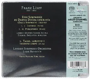 Pochette de Liszt: Symphonie zu Dantes Divina commedia (Dante's Symphony) de Leon Botstein
