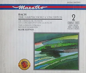 Pochette Bach: Harpsichord Concertos (Igor Kipnis: Harpsichord, Neville Marriner: The London Strings)