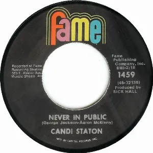 Pochette de Never in Public de Candi Staton