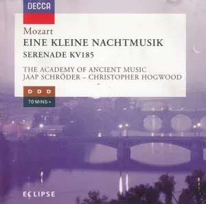 Pochette de Eine kleine Nachtmusik / Serenade, KV 185 de Christopher Hogwood - Academy of Ancient Music - Jaap Schröder - Wolfgang Amadeus Mozart