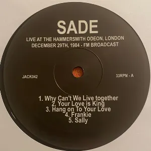 Pochette de Making Hearts Ache - The Hammersmith Odeon Broadcast de Sade