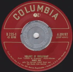 Pochette Lullaby of Broadway / Please Don't Talk About Me When I'm Gone