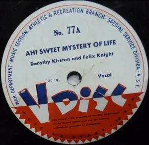 Pochette de Ah! Sweet Mystery of Life / Wanting You de Dorothy Kirsten