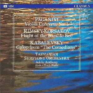 Pochette Paganini: Violin Concerto no. 1 / Rimsky-Korsakov: Flight of the Bumble Bee / Kabalevsky: Galop from 
