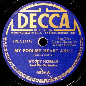 Pochette de My Foolish Heart and I / I'd Love You Again de Woody Herman and His Orchestra