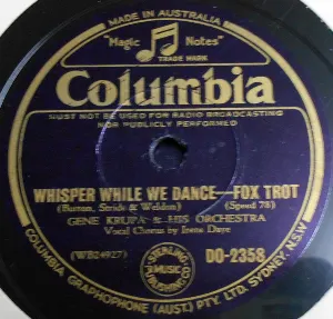 Pochette de Whisper While We Dance / San Antonio Rose de Gene Krupa and His Orchestra