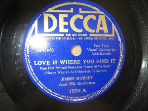 Pochette de Love Is Where You Find It / Garden of the Moon de Jimmy Dorsey and His Orchestra