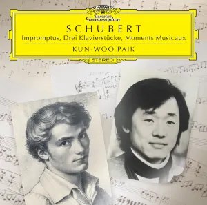 Pochette de Impromptus, Drei Klavierstücke, Moments Musicaux de Kun Woo Paik - Franz Schubert