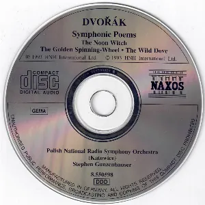 Pochette Dvořák - Symphonic Poems