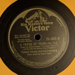 Pochette de A Friend of Yours / There's No You de Tommy Dorsey and His Orchestra