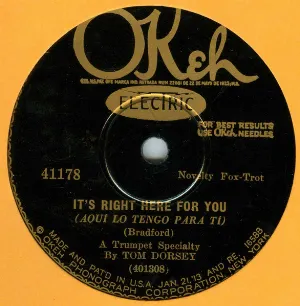Pochette de It’s Right Here for You / Tiger Rag de Tommy Dorsey