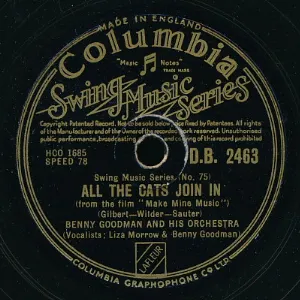 Pochette de All the Cats Join In / Crazy Rhythm de Benny Goodman and His Orchestra