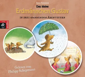 Pochette de Das kleine Erdmännchen Gustav in drei spannenden Abenteuern de Ingo Siegner - Philipp Schepmann