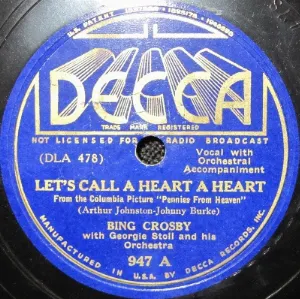 Pochette Let’s Call a Heart a Heart / Pennies From Heaven